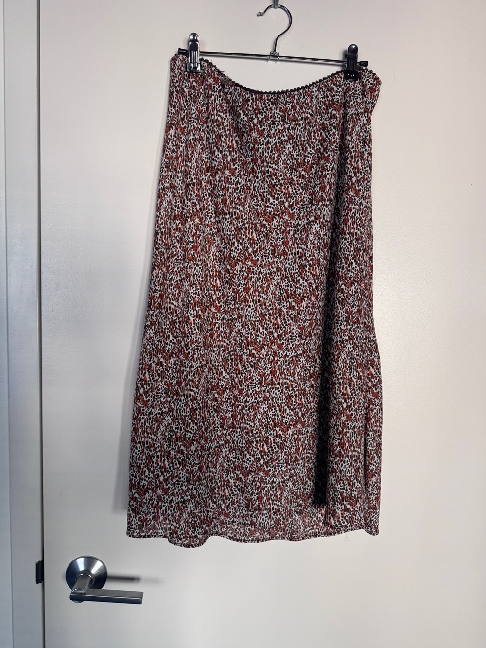 Max Studio Animal/Leopard Print Midi Skirt